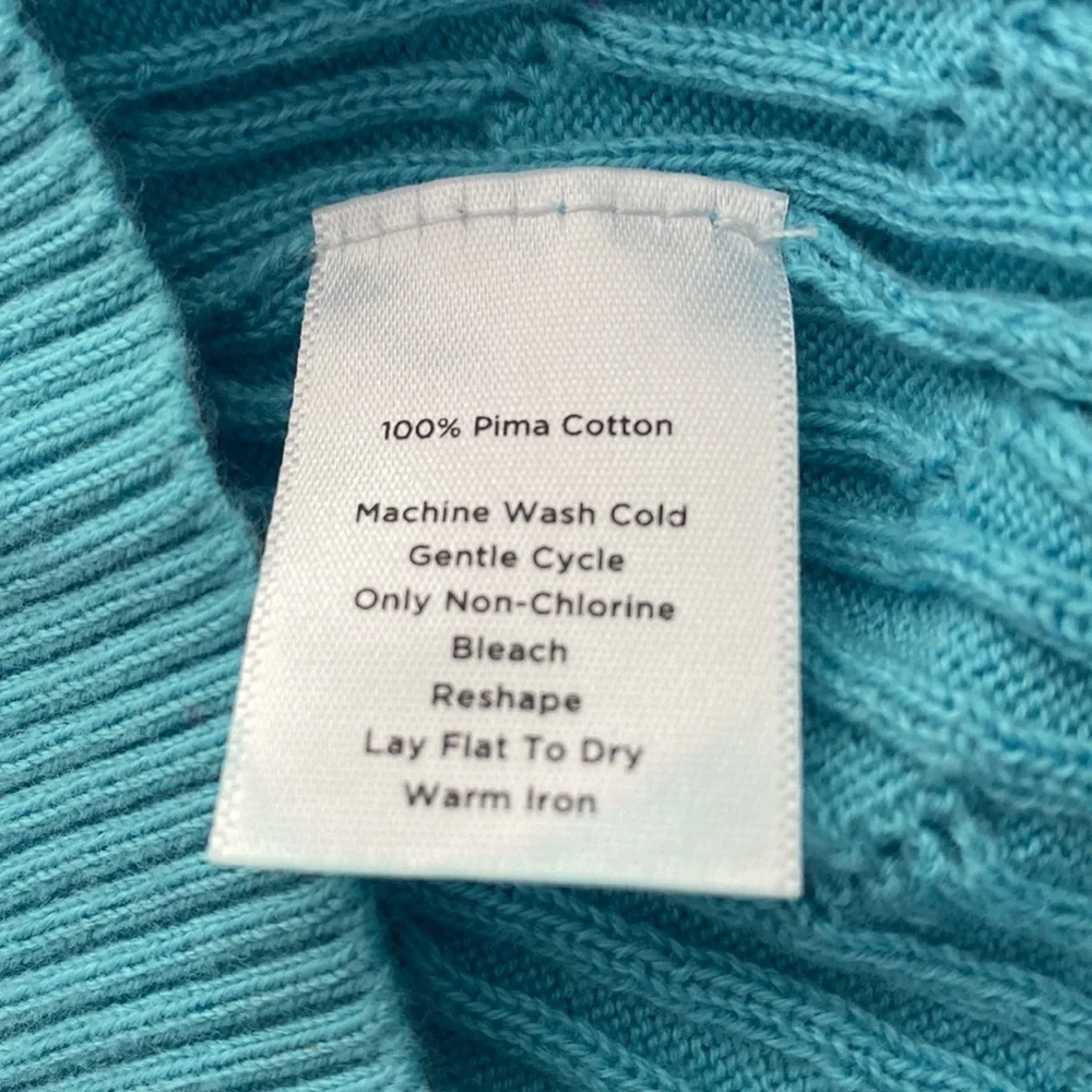 Talbots Round Neck Pima Cotton Sweater